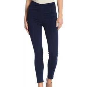 Free People Dark Denim Raw Hem Easy Goes It Leggings Size 27